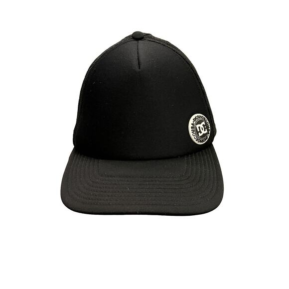 DC Shoe Co Mens Black Mesh Adjustable Snapback Trucker Hat Skateboard Cap. - Picture 1 of 9